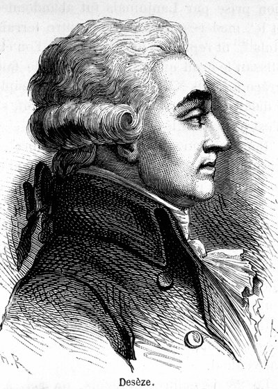 Porträt von Romain Deseze oder De Seze (1748-1828), Anwalt von Ludwig XVI. während seines Prozesses von Unknown artist
