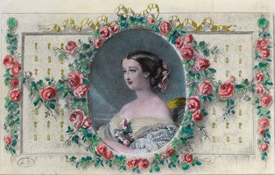 Porträt der französischen Kaiserin Eugenie de Montijo (1826 - 1920). Gravur des 19. Jahrhunderts. Private Sammlung. von Unknown artist