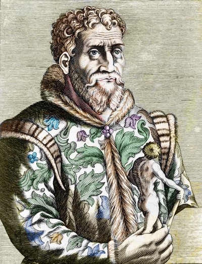Porträt des italienischen Malers Michelangelo Buonarroti, bekannt als Michelangelo von Unknown artist