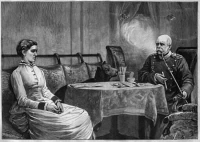 Prinz Otto von Bismarck (1815-98) und seine Frau Johanna (1824-94) - Gravur 1887 von Unknown artist