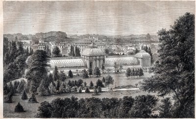 Öffentlicher Garten von Bordeaux - Jardin public - Bordeaux - Gravur um 1867 von Unknown artist