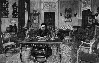Königin Victoria von England in der Villa Palmieri in Florenz im Jahr 1893 von Unknown artist