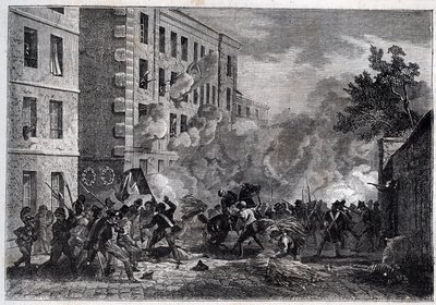 Revolution 1830 - Tod des Polytechnikers Louis Vaneau von Unknown artist