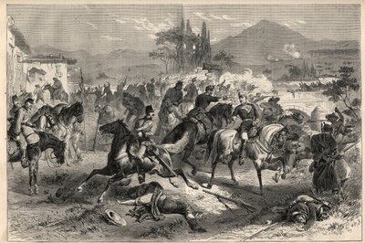 Revolution vom September 1868 in Spanien (Gloriosa): Schlacht von Alcolea in der Nähe von Córdoba (20. September). von Unknown artist
