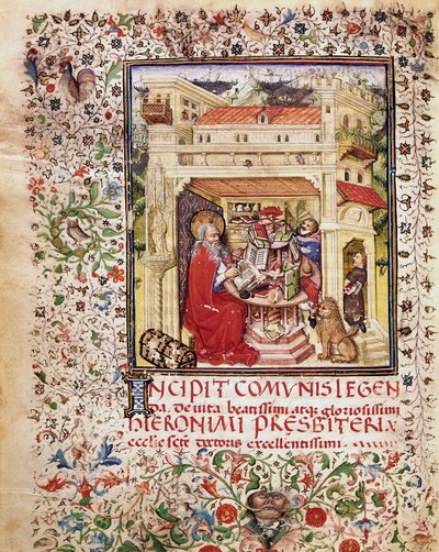 Der heilige Hieronymus in seinem Studierzimmer von Unknown artist