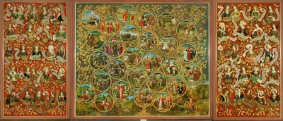 Der Stammbaum der Babenberger Markgrafen und Herzöge, erste Herrscher von "Ostarrichi" von Unknown Artist