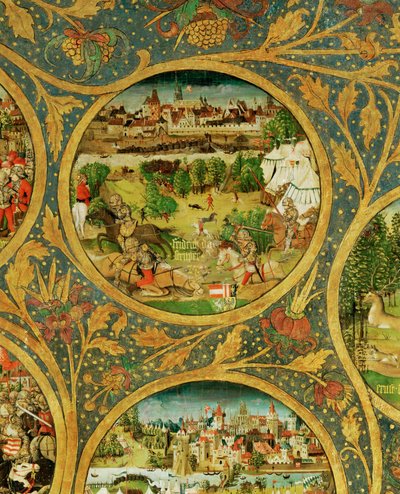 Der Stammbaum der Babenberger Markgrafen und Herzöge, erste Herrscher von "Ostarrichi" von Unknown Artist