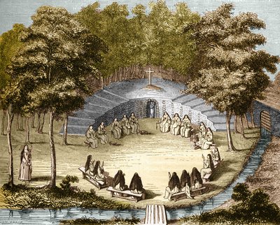 Die Nonnen von Port-Royal-des-Champs beim Lesen in der Einsamkeit von Unknown artist