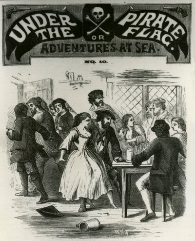 Die Piraten beim Feiern werden vom Geist von Gibbs erschreckt, Charles Gibbs, der Pirat von Rhode Island von Unknown artist