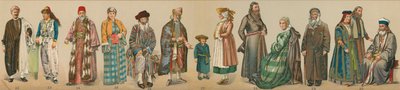 Traditionelle Kostüme des jüdischen Volkes, aus 