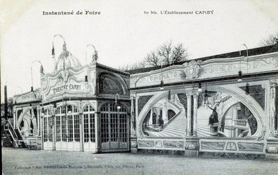 Ansicht des Camby-Theatergebäudes in Paris im Jahr 1906 von Unknown Artist