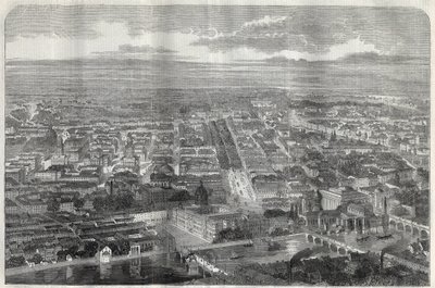 Ansicht der Stadt Berlin im Jahr 1858. von Unknown artist
