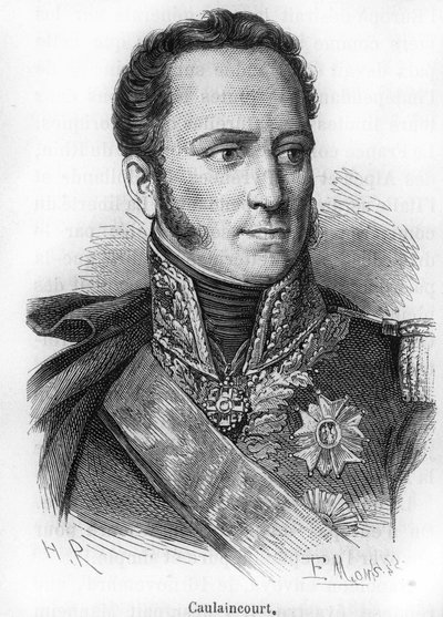 Porträt von Le Marquis de Caulaincourt (1773-1827), Herzog von Vicenza, französischer General und Diplomat. von Unknown artist
