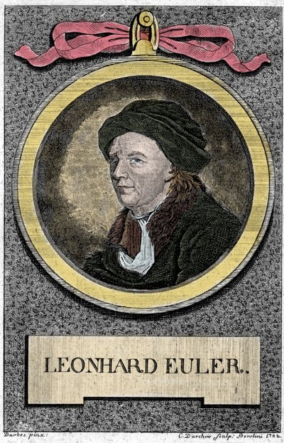 Porträt von Leonhard Euler. Schweizer Mathematiker (1707-1783) von Unknown artist