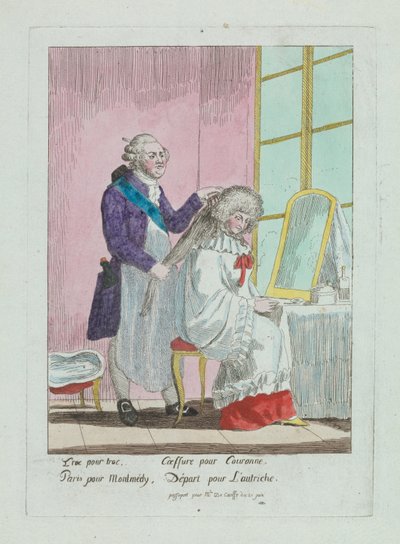Frisur der Madame de Korff von Unknown artistUnknown artist