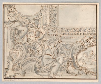 Zeichnung, Entwurf für eine Decke, 18.–19. Jahrhundert von Unknown artistUnknown artist
