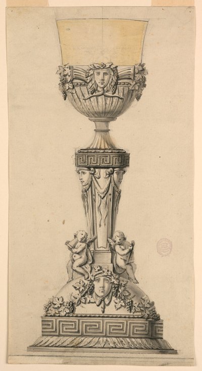 Zeichnung, Entwurf für einen Kelch, 1800–1830 von Unknown artistUnknown artist