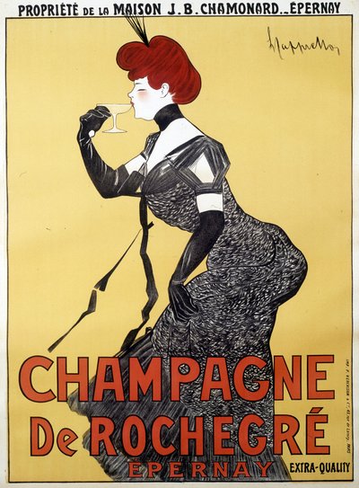 Werbeplakat für Champagne de Rochegre von Unknown artist