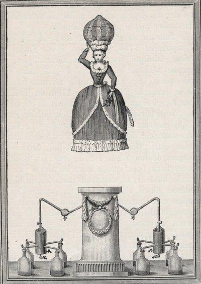 Aerostatische Figur - Die „Aerian Nymph“ der Enslen-Brüder (Christian Gottfried) von Unknown artist