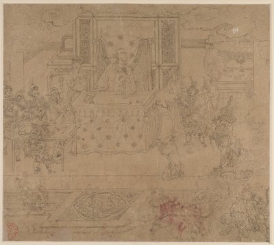 Album mit daoistischen und buddhistischen Themen: Könige der Hölle: Blatt 30 von Unknown artist