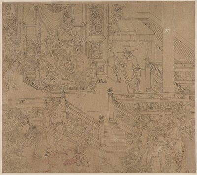 Album der daoistischen und buddhistischen Themen: Könige der Hölle: Blatt 40 von Unknown artist