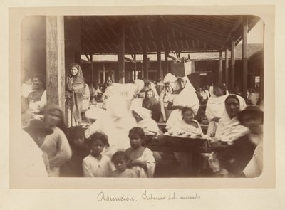 Asuncion, Innenraum des Marktes von Unknown artist