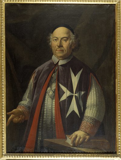 Bischof Giacomo Cannaves (1713-1722), maltesische Kunst von Unknown artist
