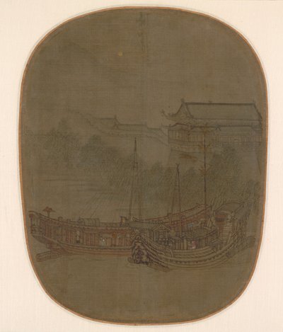 Boote vor Anker von Unknown artist