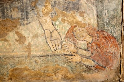 Christus segnet mit Magdalena zu seinen Füßen (Detail) von Unknown artist