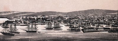 Christiania, Dänemark: Blick auf die Stadt (Gesamtansicht) von Unknown artist