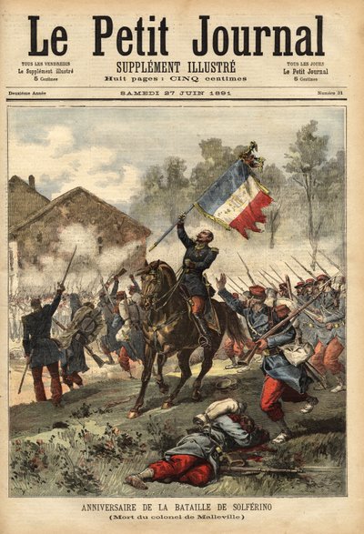 Gedenkfeier der Schlacht von Solferino, 24. Juni von Unknown artist