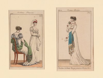"Costume Parisien" Modeplatten aus dem Journal des Dames et Des Modes und Costume Parisien (Das Journal der Damen und Mode) von Unknown artist