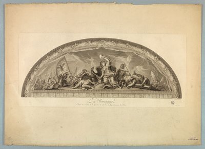 Dekorationen von Lebrun und Mignard im Schloss von Versailles von Unknown artist
