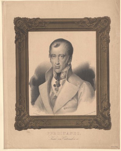 Kaiser von Österreich Ferdinand I. (Druck) von Unknown artist