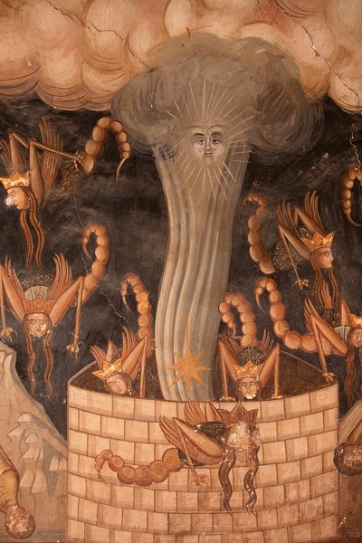 Fresko in der Kirche des Koutloumousiou-Klosters, Berg Athos, Griechenland, 2006 von Unknown artist