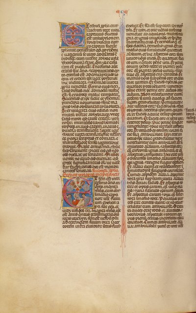 Initiale E: Ezechiels Vision des Tetramorphs von Unknown artist
