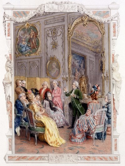 Literarische Messe im 18. Jahrhundert - in „Eine Frau von Qualität im vergangenen Jahrhundert“ von Unknown artist