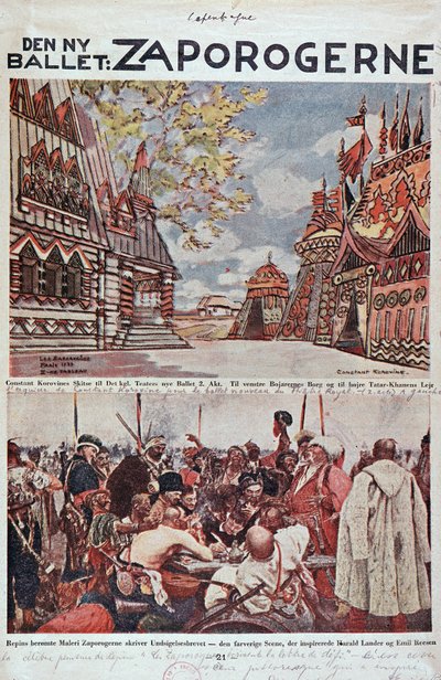 Lyrisches Theater: Die Saporoger (Zaporogerne) - Opernbibliothek von Unknown artist