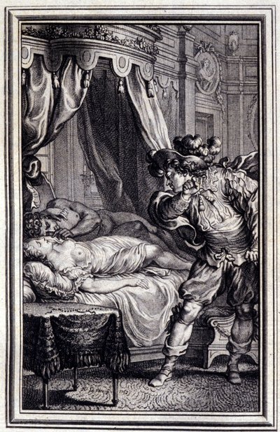 Mona Lisa - in „Erzählungen und neue Verse“ von Jean La Fontaine, 1762 von Unknown artist