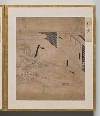 Morgenruhm aus dem Album der Illustrationen für die Geschichte von Genji von Unknown artist