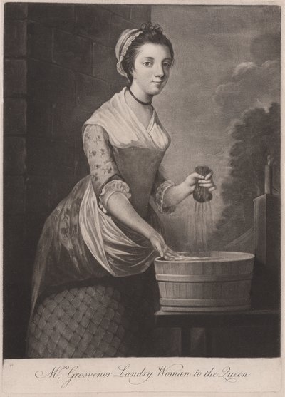 Mrs. Grosvenor, Wäscherin der Königin von Unknown artist