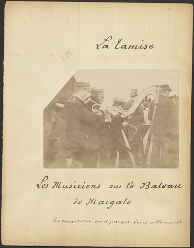 Musiker auf dem Boot von Margate von Unknown artist