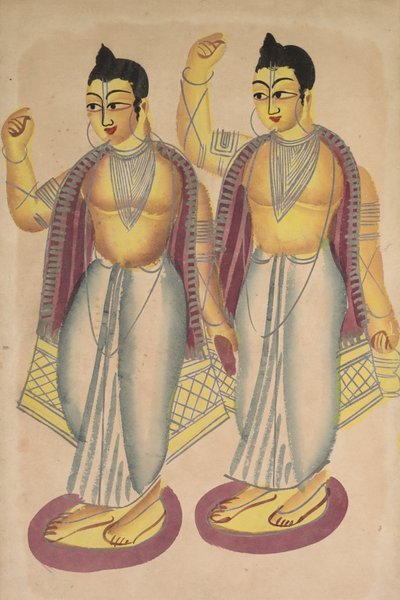 Nitai und Gaur von Unknown artist