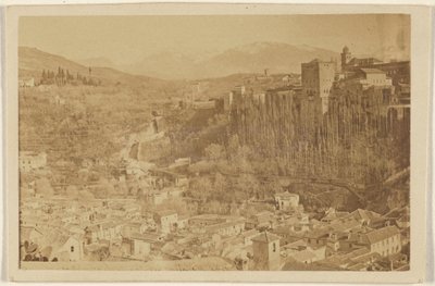 [Panoramablick auf die Alhambra, Granada, Spanien] von Unknown artist