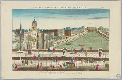 Guckkasten, Veue et Perspective de la Samaritaine de Paris, Nr. 62 von Unknown artist