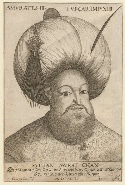 Porträt von Murad III. (1546-1595), Sultan des Osmanischen Reiches von Unknown artist