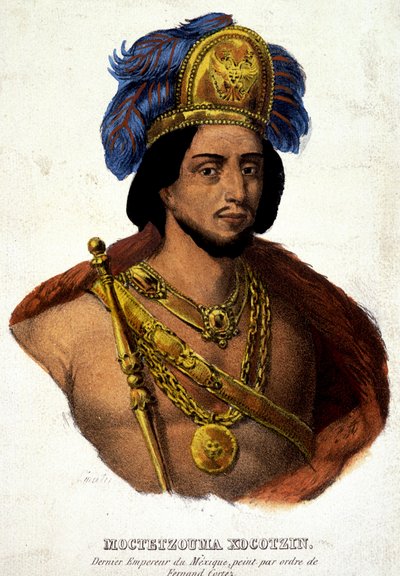 Porträtbüste von Moctezuma (oder Montezuma), letzter Kaiser von Mexiko von Unknown artist