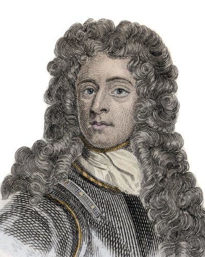 Porträt von Arthur Herbert (1647-1716), Earl of Torrington, Admiral und englischer Politiker. Gravur des 19. Jahrhunderts von Unknown artist