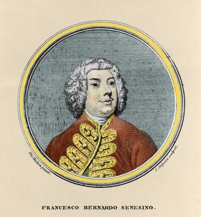 Porträt von Francesco Bernardo Senesino (1680 - 1750) von Unknown artist