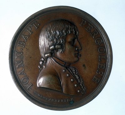 Porträt von Giovanni Battista Pergolesi (1710-1736) von Unknown artist